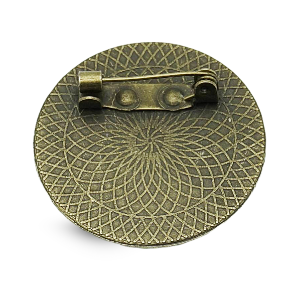 Gaudi Brosche in Bronze mit Nadelverschluss